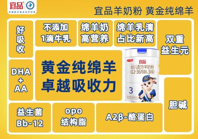 宝宝喝什么奶粉好？宜品羊奶粉亲和人体更好吸收