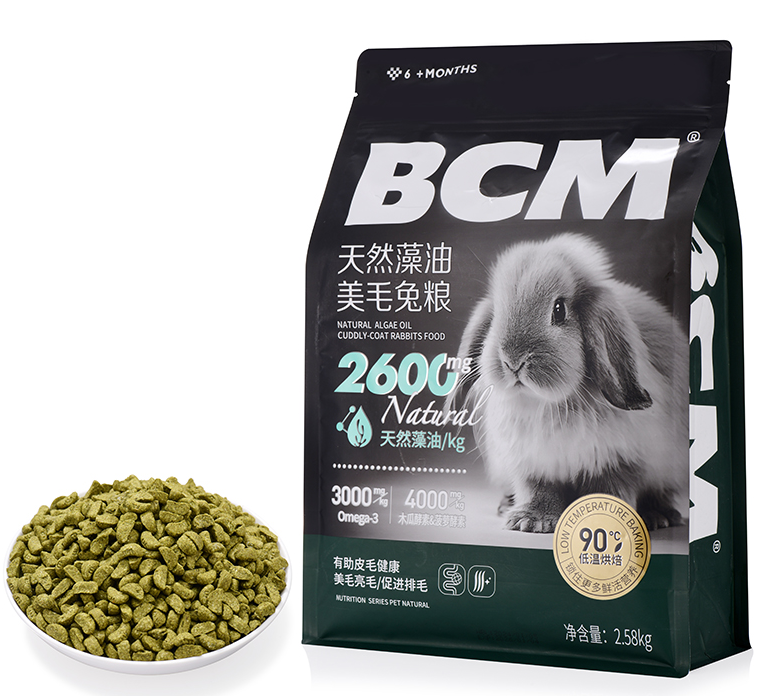 BCM兔粮用低温烘焙工艺 树立高品质小宠食品领域的新标杆!