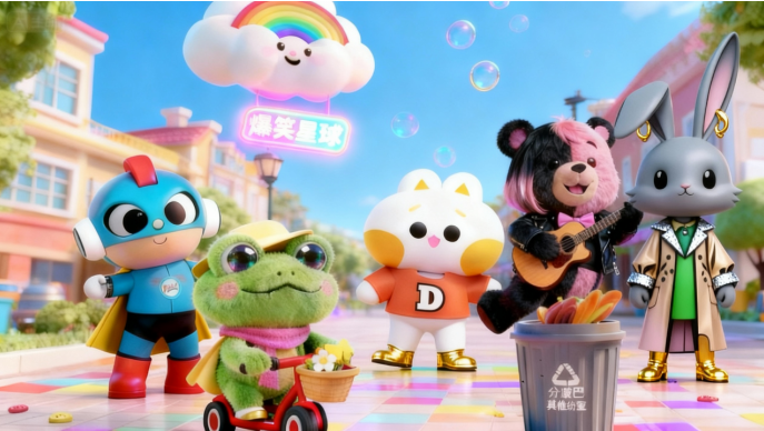 《爆笑星球》（第2集）叮当猫／大眼蛙／阿尔一百／唛之啾~环保大赛翻车记